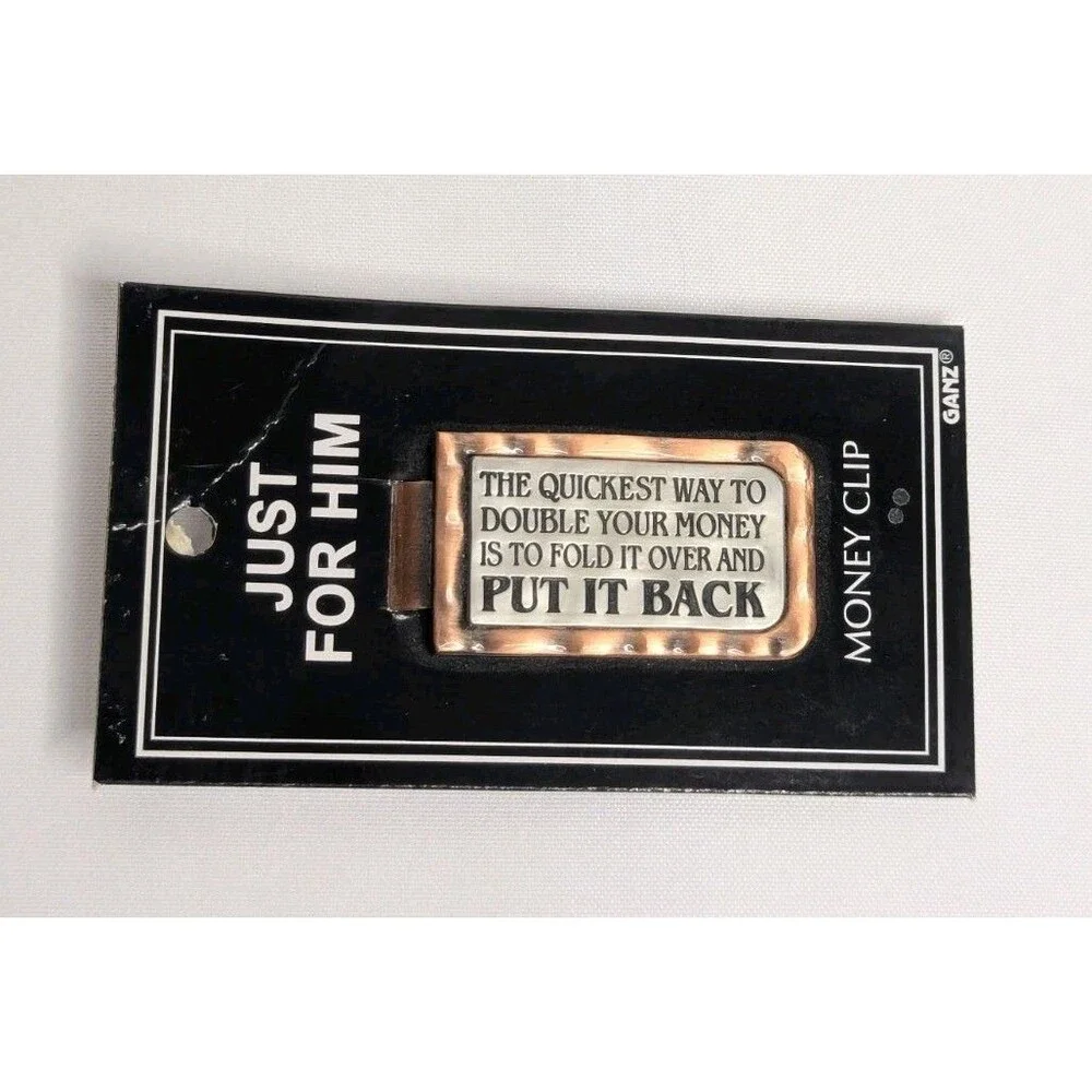 Just For Him Money Clip - Best Way To Save Money - Humorous, Gag Gift, Mens